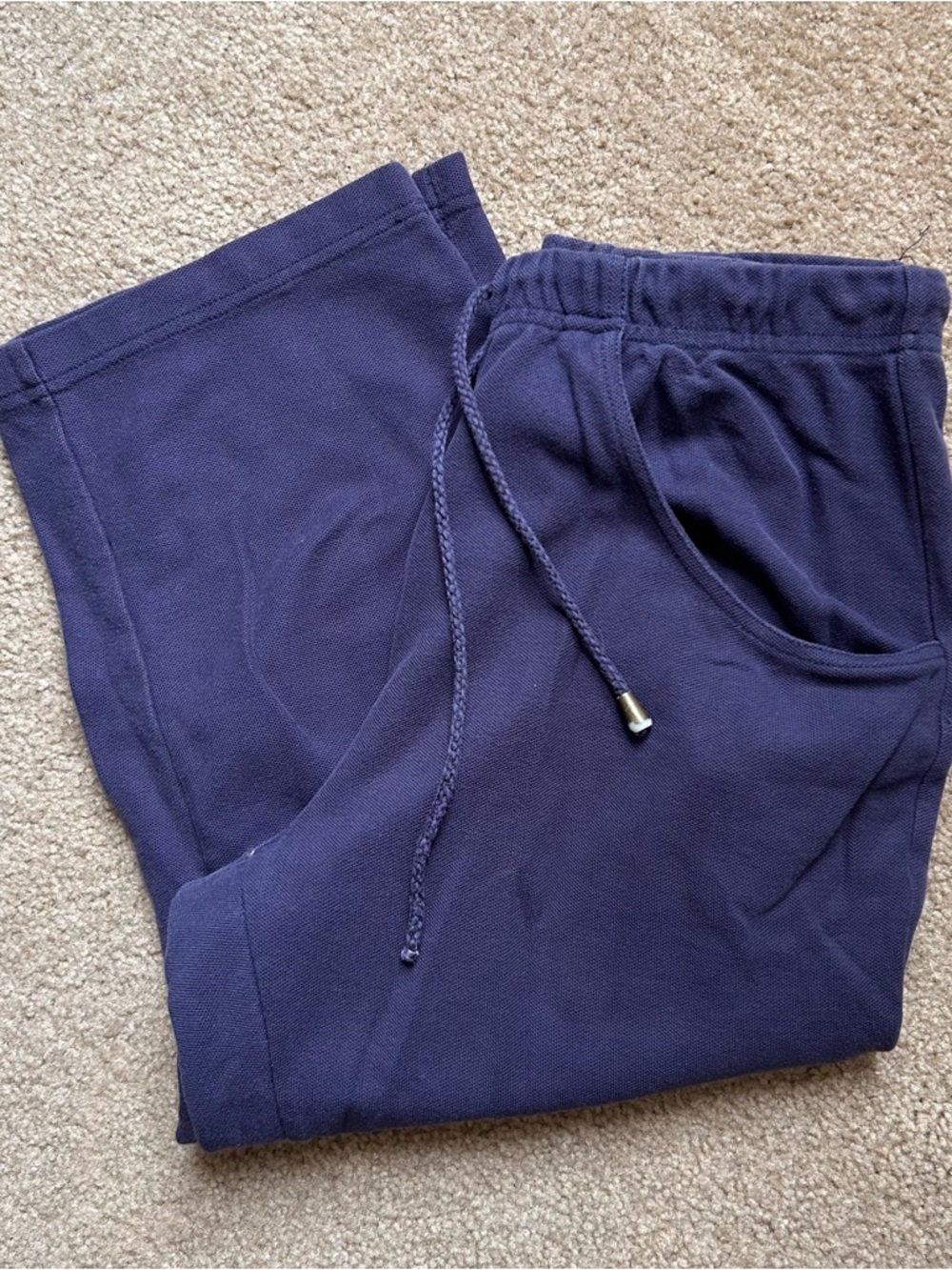 Navy Drawstring Trouser Pants 100% cotton